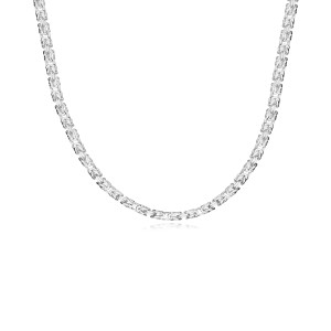 Lant argint barbati placat cu rodiu 2 mm x 55 cm model Byzantine DiAmanti BIZ050-55cm-SL (Argint 925‰ 13 g.)